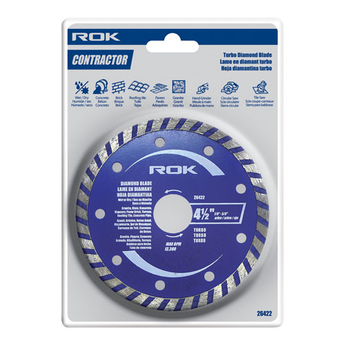 ROK 26422 4-1/2 IN TURBO DIAMOND BLADE